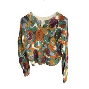 Extra Energy by de rotchild Women's S silk blend all over floral print sweater
